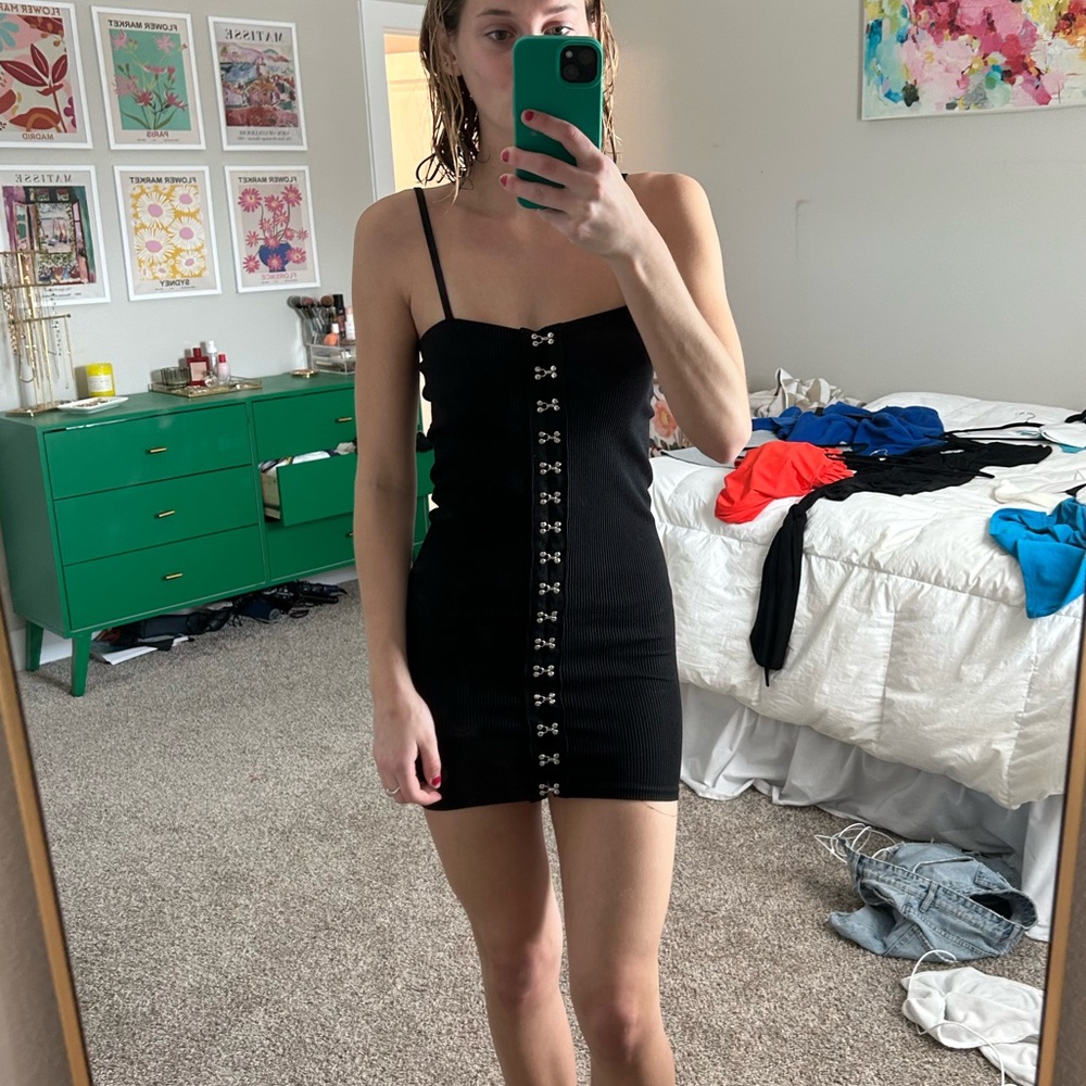 Black Hook and eye Zara dress